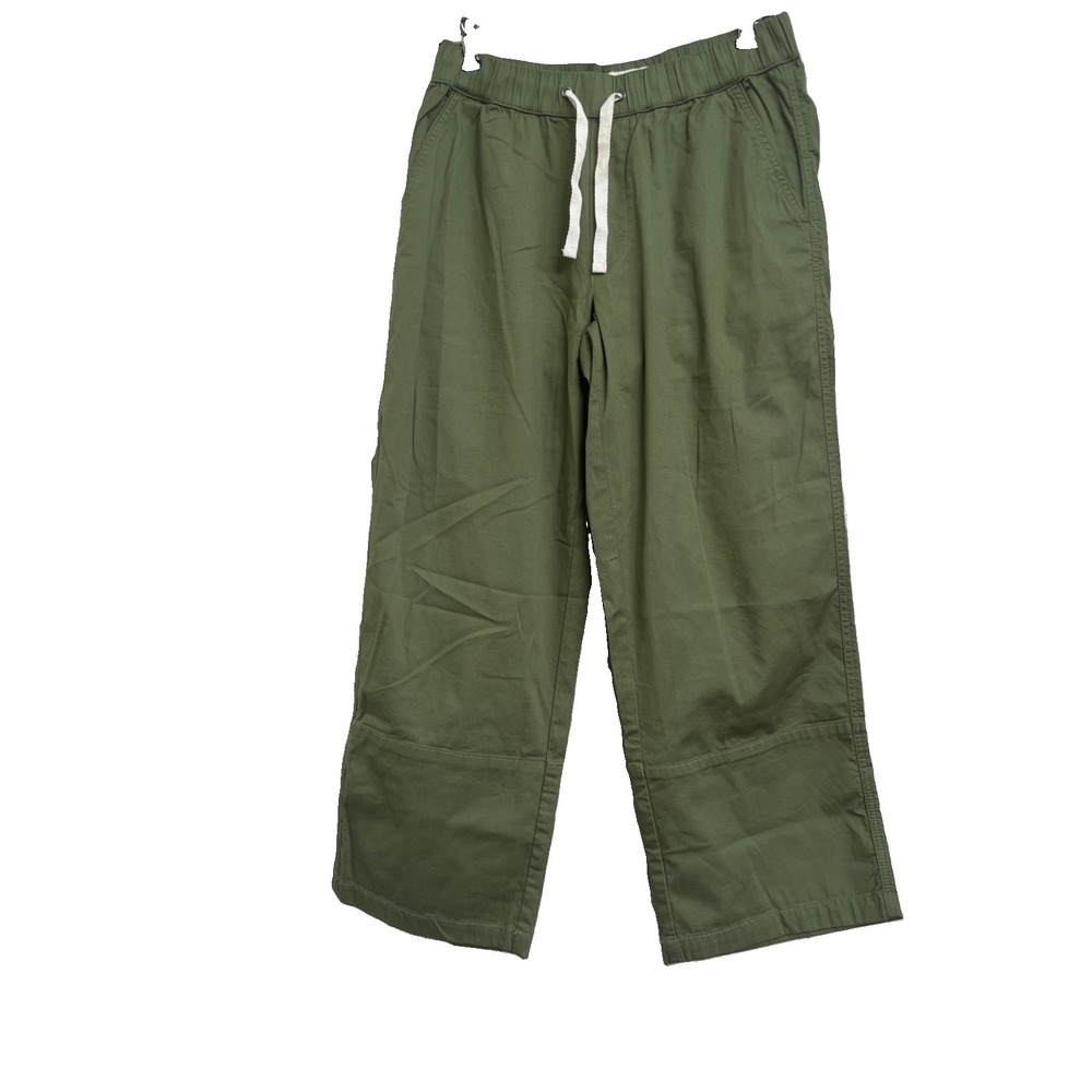 Pact Trousers Army Green Size Small Women's Cotton Pull On Casual Pants